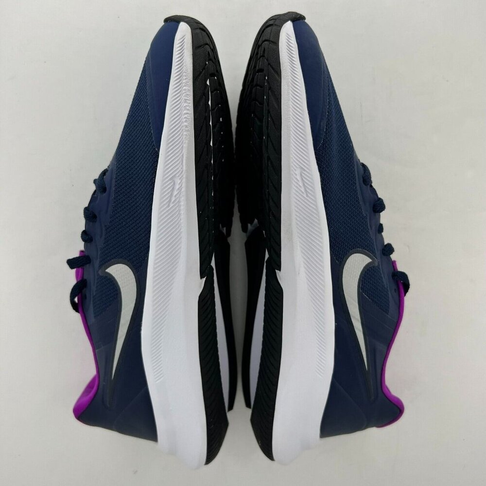Nike Star Runner Kids DA2776-404 Navy Blue Purple Lace Up Size 4Y Athletic Shoes - Picture 7 of 9